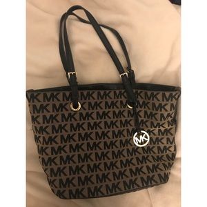 Beige and Black Michael Kors Bag